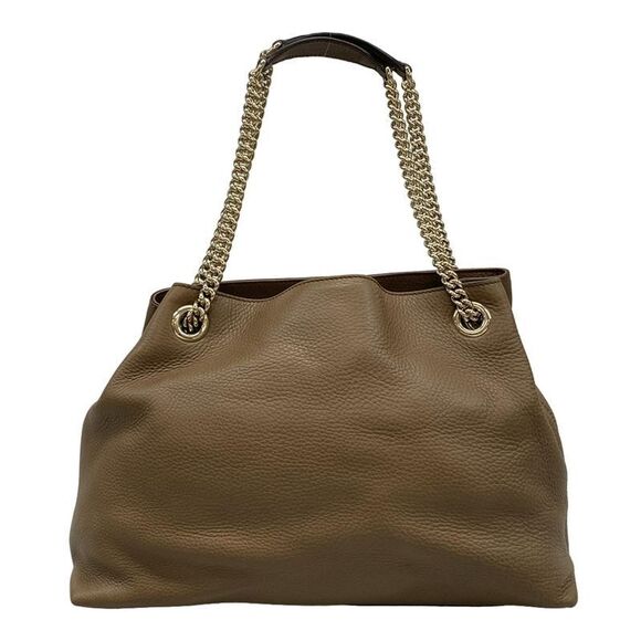Gucci Tote Bag Soho Dark Brown Chain Leather - Picture 3 of 15